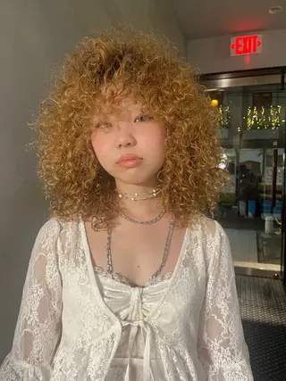 セミロング パーマ 中目黒メンズ刈り上げ Harunaのヘアスタイル