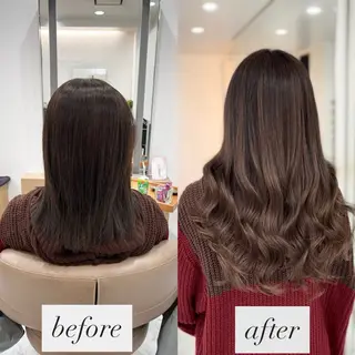 ロング 赤み消し透明感カラー オオヤマのヘアスタイル