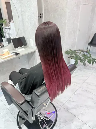 ロング カラー 🌺ハイトーン🌺 矢葺 なぎさ🌺🌺のヘアスタイル