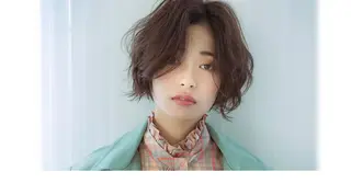 ショート カラー パーマ ヘアアレンジ 大橋 輝久のヘアスタイル