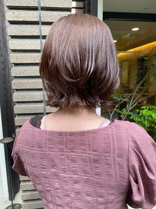 ミディアム カラー ヘアアレンジ 、 、のヘアスタイル