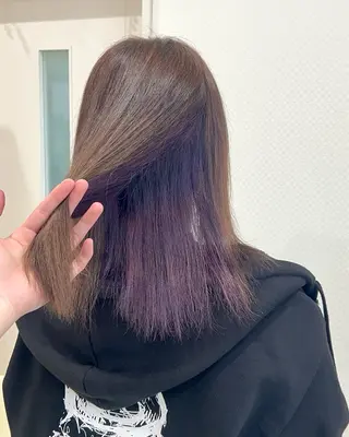 ミディアム カラー 大竹里旺/belle /インナーカラーのヘアスタイル
