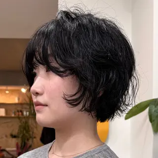 ショート パーマ カットモデル yumekaのヘアスタイル