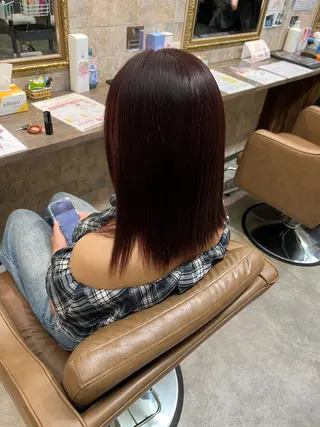 ミディアム カラー 和久井 琉空のヘアスタイル