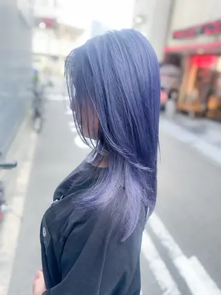 セミロング カラー BOXmico. 南堀江 宇都宮のヘアスタイル