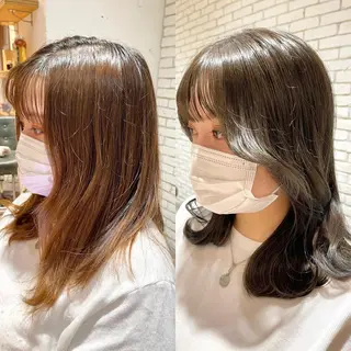 セミロング レイヤーカット 小山 悠のヘアスタイル