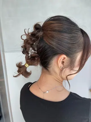 ヘアアレンジ charm《銀座》 ヘアセット/縮毛矯正のヘアスタイル