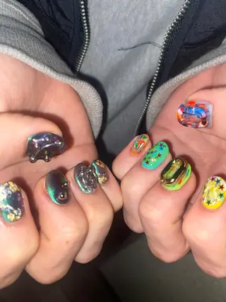 メンズ ネイル 個性派🌺推しネイル 💅💞hota🐇のネイルデザイン
