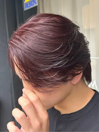 カラー メンズ 竹保 凜空のヘアスタイル