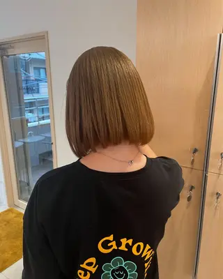 セミロング カラー Kasumi | くすみブラウン×渋谷のヘアスタイル