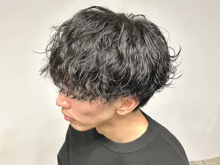 ショート パーマ メンズ 木村 明日美のヘアスタイル