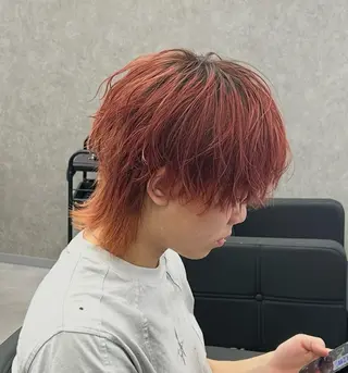 ミディアム カラー メンズ メンズウルフ特化🐺 🔥長山耕大🔥のヘアスタイル