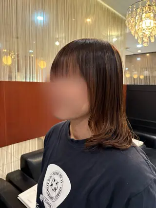 セミロング 奥山 歩のヘアスタイル