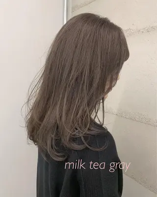カラー 透明感カラー✂︎ /縮毛矯正/YUKAのヘアスタイル