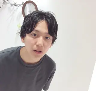 パーマ メンズ 大場 友稀のヘアスタイル