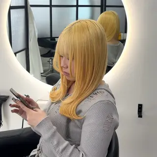 ロング カラー Ren. 🦋デザインカラーのヘアスタイル