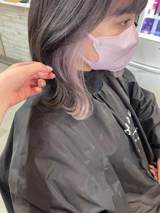 カラー デザインカラー／ 梶本 乃梨叶のヘアスタイル