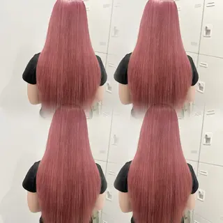 ロング カラー 🐬艶ハイトーン/ レイヤー/透明感🩵のヘアスタイル