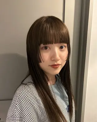 ロング カラー Mori Aimiのヘアスタイル