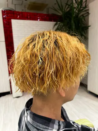 ショート パーマ メンズ特化☝️添田 好恵のヘアスタイル