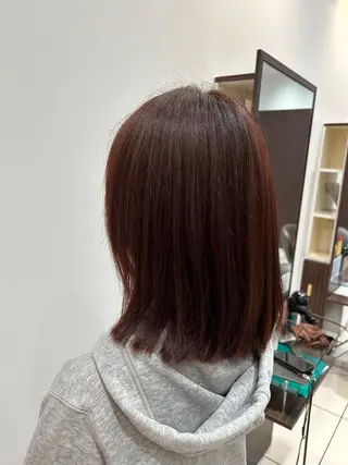 ミディアム カラー 藤井 陽菜のヘアスタイル