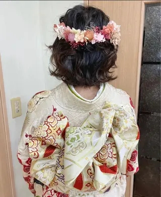 ショート ヘアアレンジ yui .のヘアスタイル