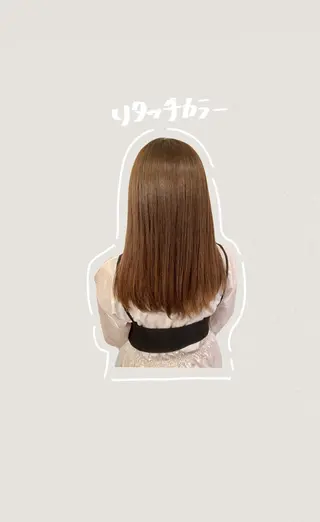 カラー 麻生 菜々香のヘアスタイル