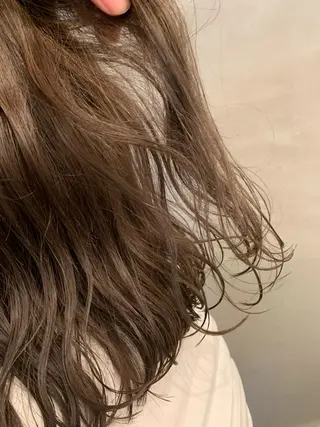 ミディアム カラー メンズカットパーマ/ ブリーチ高柳将太のヘアスタイル