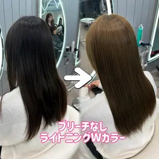 ロング カラー ヘアアレンジ 大宮縮毛矯正🩵 レイヤー 佐藤和のヘアスタイル