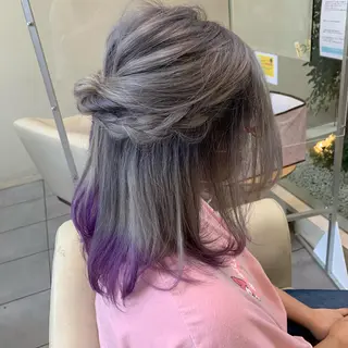 ミディアム カラー 金村 綾芽のヘアスタイル