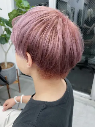ショート 🎀 のえか/ハイ トーン/ピンク🤍のヘアスタイル