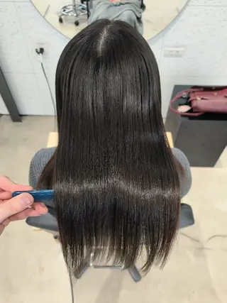 セミロング 角谷 貫太郎のヘアスタイル