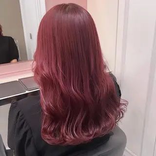 セミロング パーマ ヘアアレンジ 💕上野美容師☁ ブリーチ💖サワのヘアスタイル