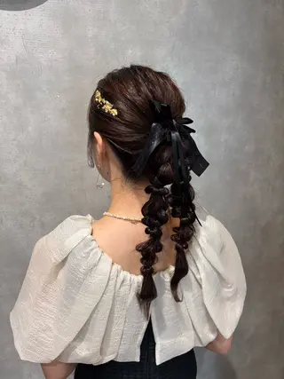 ヘアアレンジ chic 有山 美瑠のヘアスタイル