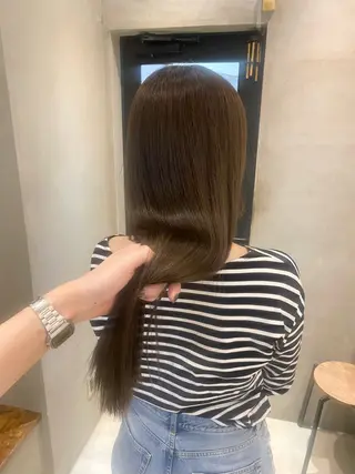 セミロング 新宿/顔周りカット +レイヤー＝しずく♩のヘアスタイル
