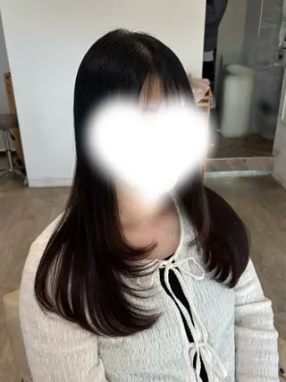 ロング 星 優南のヘアスタイル