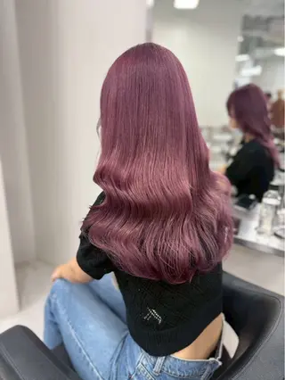 ロング カラー ハイトーンカラー💞 くるみ🎀のヘアスタイル