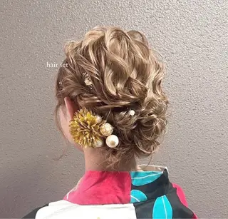 ヘアアレンジ Yuui🩰梅田/ アレンジ/艶感カラーのヘアスタイル