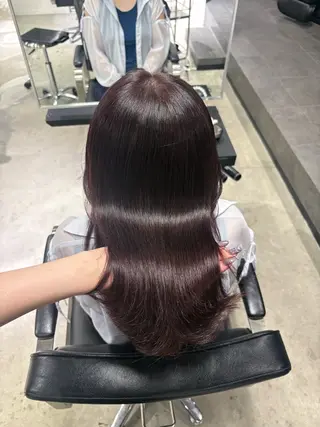 セミロング デザインカラー/ 透明感/Nozomiのヘアスタイル