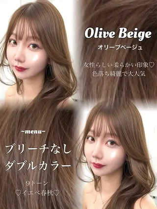 ロング カラー 盛れる顔周り✨韓国式 レイヤーkanatoのヘアスタイル