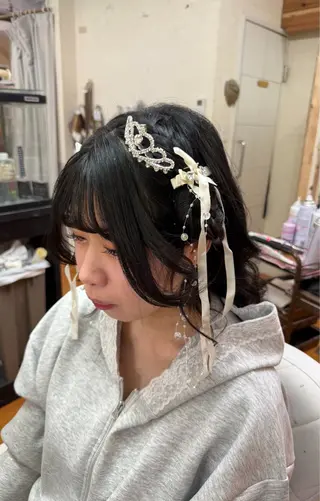 セミロング 川本 葵のヘアスタイル