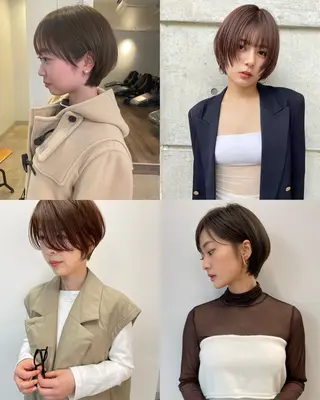 ショート 透明感カラー レイヤーカット りなのヘアスタイル