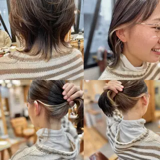ミディアム カラー 木村丈晴✂️ご来店 お待ちしてます😊のヘアスタイル