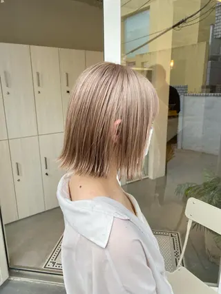 ショート カラー ハイトーン×似合わせ 🌱中川慎之介のヘアスタイル