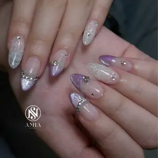 セミロング 🌟AMIA BEAUTY🌟のネイルデザイン