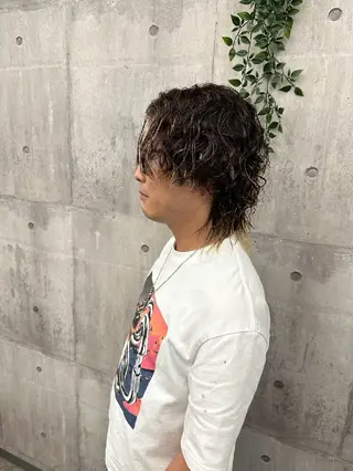 メンズ パーマ 古橋 瑞希のヘアスタイル
