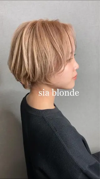 ショート カラー Selenehair 三条本店のヘアスタイル