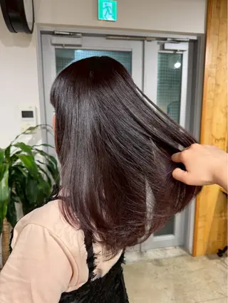 セミロング カラー Rin🎀韓国ヘア/ レイヤー/ケアカラーのヘアスタイル