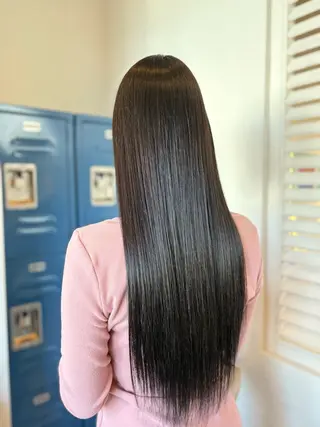 ロング カラー 安部 美里のヘアスタイル