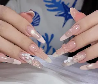 ネイル By moonネイル 🌷ワンホン/韓国風のネイルデザイン